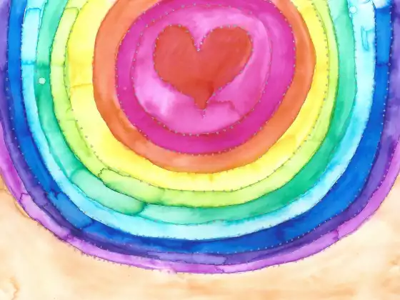 Transmisiones de luz de arco iris